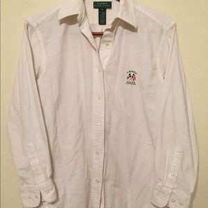 Ralph Lauren white textured polo